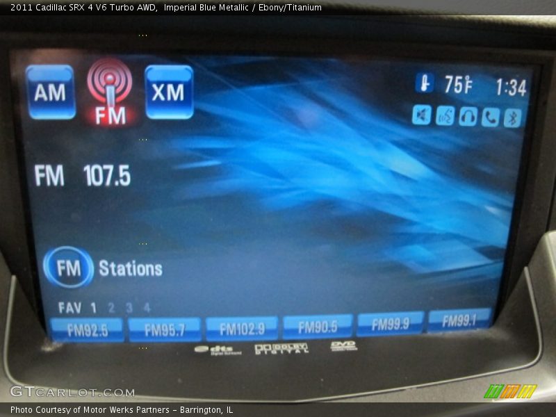 Imperial Blue Metallic / Ebony/Titanium 2011 Cadillac SRX 4 V6 Turbo AWD