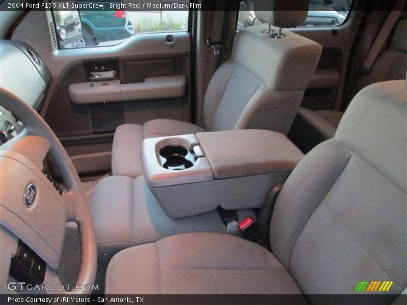 Bright Red / Medium/Dark Flint 2004 Ford F150 XLT SuperCrew