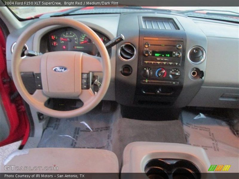 Bright Red / Medium/Dark Flint 2004 Ford F150 XLT SuperCrew