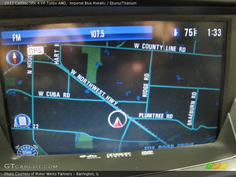 Imperial Blue Metallic / Ebony/Titanium 2011 Cadillac SRX 4 V6 Turbo AWD