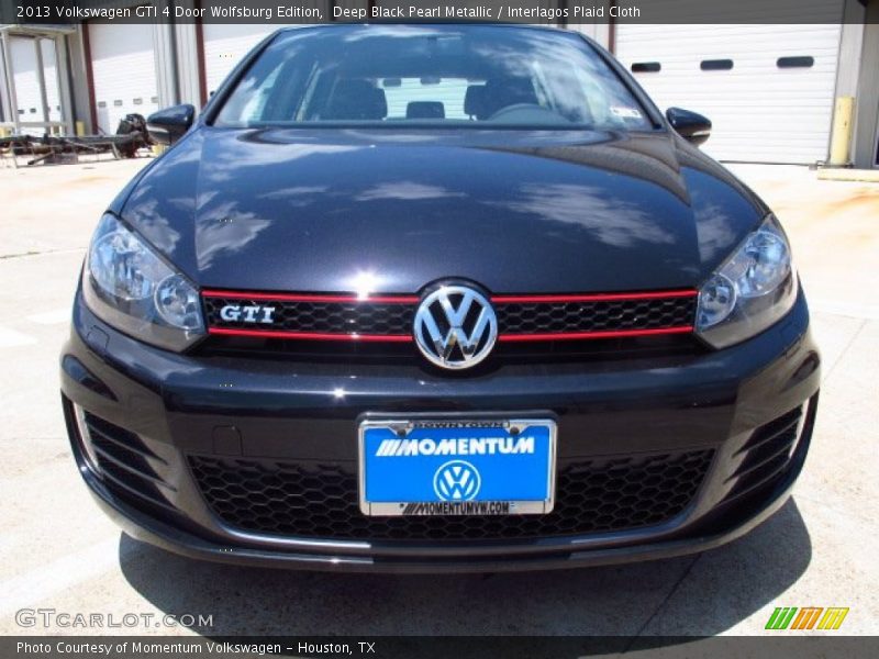 Deep Black Pearl Metallic / Interlagos Plaid Cloth 2013 Volkswagen GTI 4 Door Wolfsburg Edition