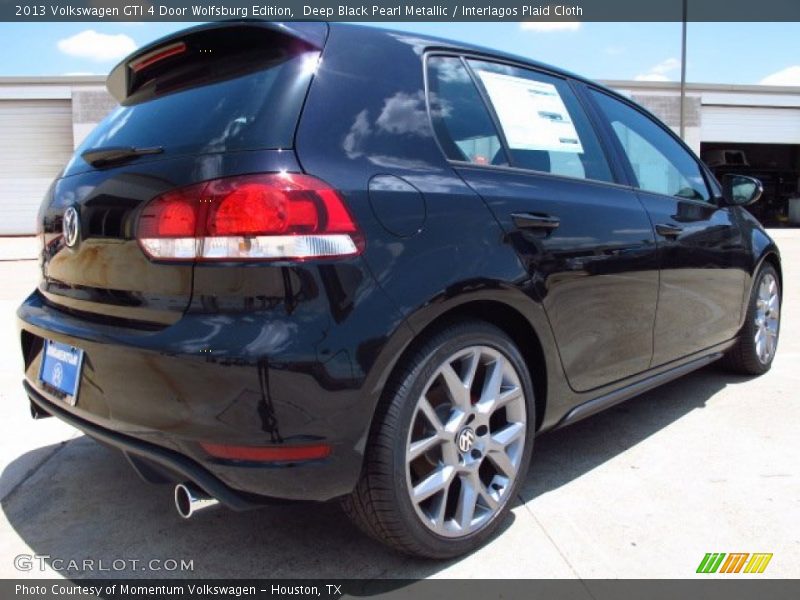 Deep Black Pearl Metallic / Interlagos Plaid Cloth 2013 Volkswagen GTI 4 Door Wolfsburg Edition