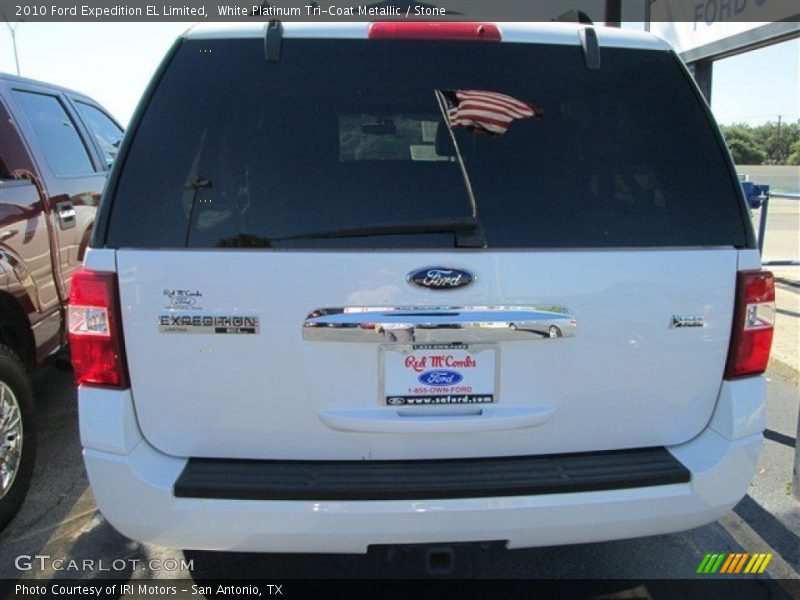 White Platinum Tri-Coat Metallic / Stone 2010 Ford Expedition EL Limited
