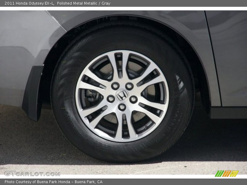 Polished Metal Metallic / Gray 2011 Honda Odyssey EX-L