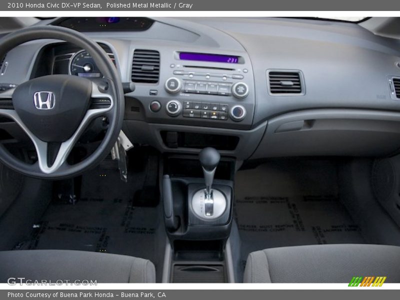 Polished Metal Metallic / Gray 2010 Honda Civic DX-VP Sedan