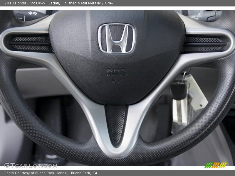 Polished Metal Metallic / Gray 2010 Honda Civic DX-VP Sedan