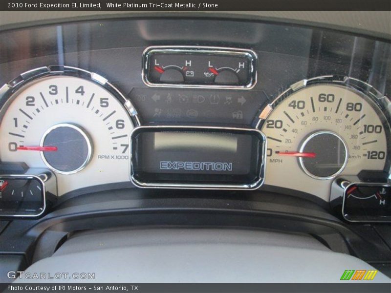 White Platinum Tri-Coat Metallic / Stone 2010 Ford Expedition EL Limited