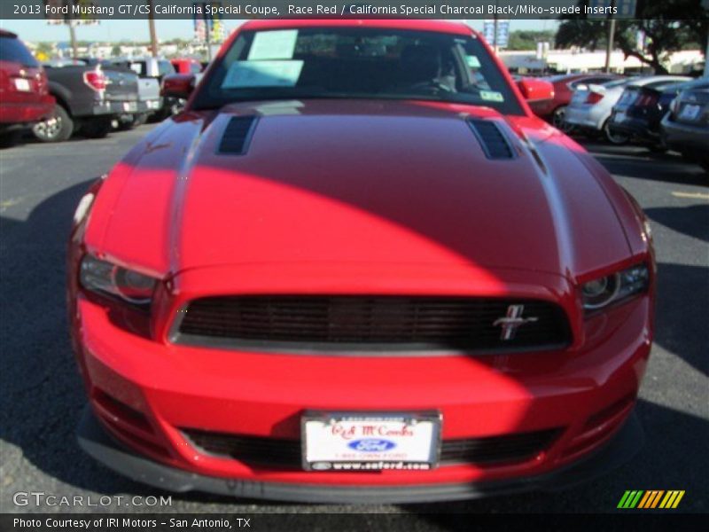 Race Red / California Special Charcoal Black/Miko-suede Inserts 2013 Ford Mustang GT/CS California Special Coupe