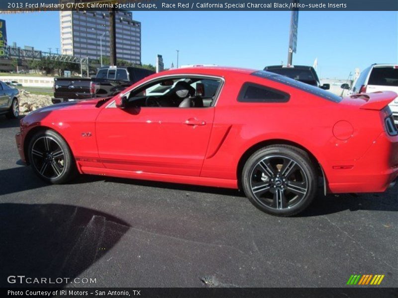 Race Red / California Special Charcoal Black/Miko-suede Inserts 2013 Ford Mustang GT/CS California Special Coupe