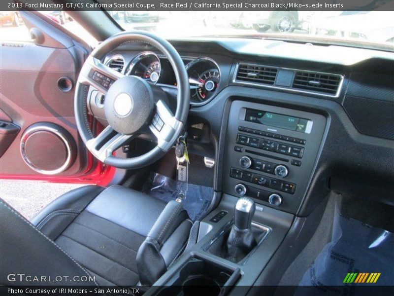 Race Red / California Special Charcoal Black/Miko-suede Inserts 2013 Ford Mustang GT/CS California Special Coupe