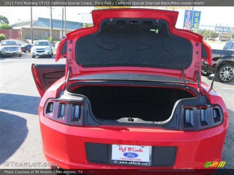 Race Red / California Special Charcoal Black/Miko-suede Inserts 2013 Ford Mustang GT/CS California Special Coupe