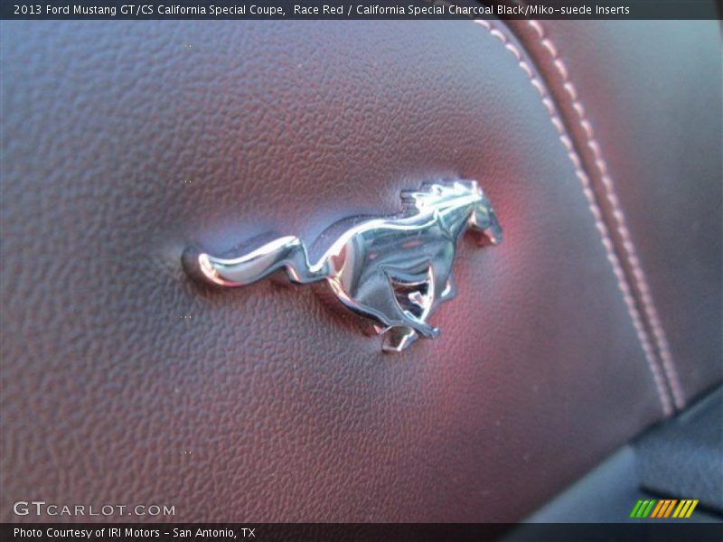 Race Red / California Special Charcoal Black/Miko-suede Inserts 2013 Ford Mustang GT/CS California Special Coupe