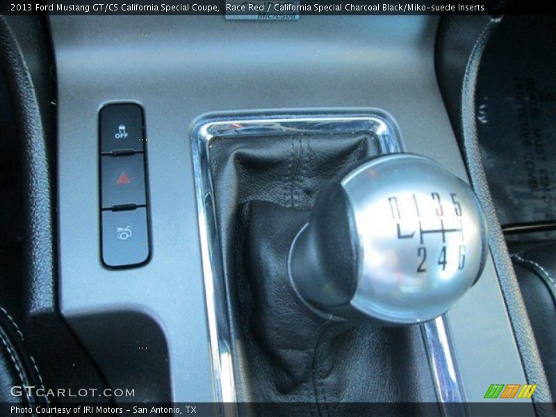 Race Red / California Special Charcoal Black/Miko-suede Inserts 2013 Ford Mustang GT/CS California Special Coupe