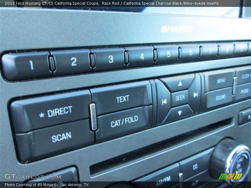 Race Red / California Special Charcoal Black/Miko-suede Inserts 2013 Ford Mustang GT/CS California Special Coupe