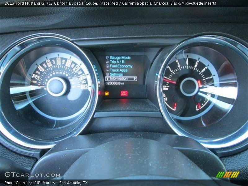 Race Red / California Special Charcoal Black/Miko-suede Inserts 2013 Ford Mustang GT/CS California Special Coupe