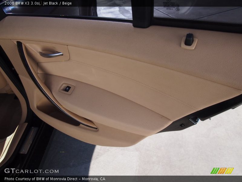 Jet Black / Beige 2008 BMW X3 3.0si