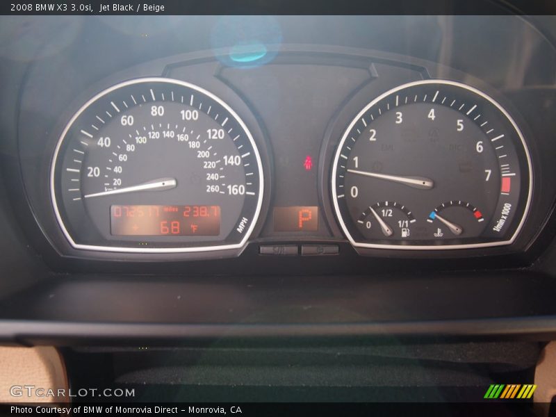  2008 X3 3.0si 3.0si Gauges