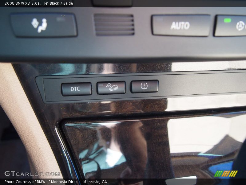 Jet Black / Beige 2008 BMW X3 3.0si