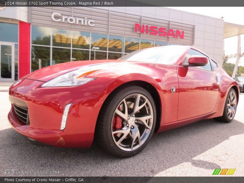 Magma Red / Black 2014 Nissan 370Z Sport Touring Coupe