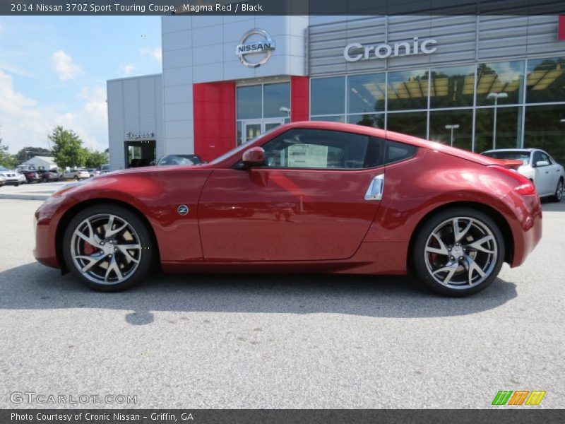 Magma Red / Black 2014 Nissan 370Z Sport Touring Coupe