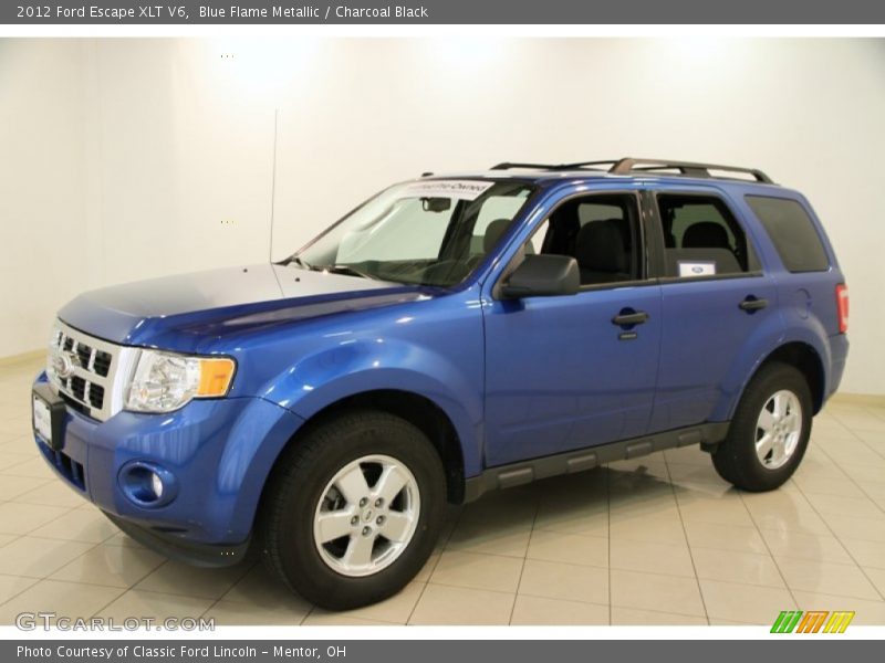 Blue Flame Metallic / Charcoal Black 2012 Ford Escape XLT V6