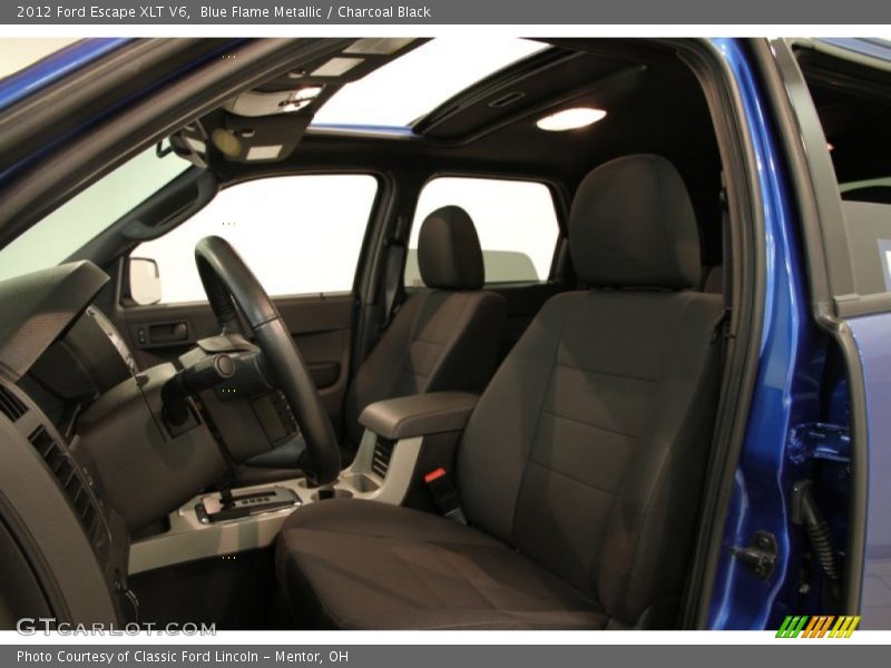 Blue Flame Metallic / Charcoal Black 2012 Ford Escape XLT V6