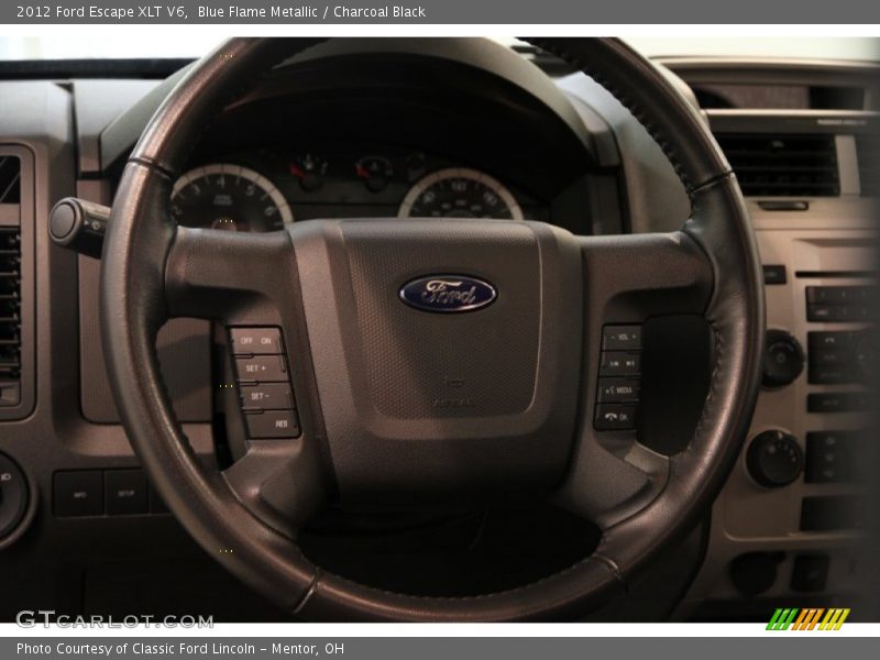 Blue Flame Metallic / Charcoal Black 2012 Ford Escape XLT V6