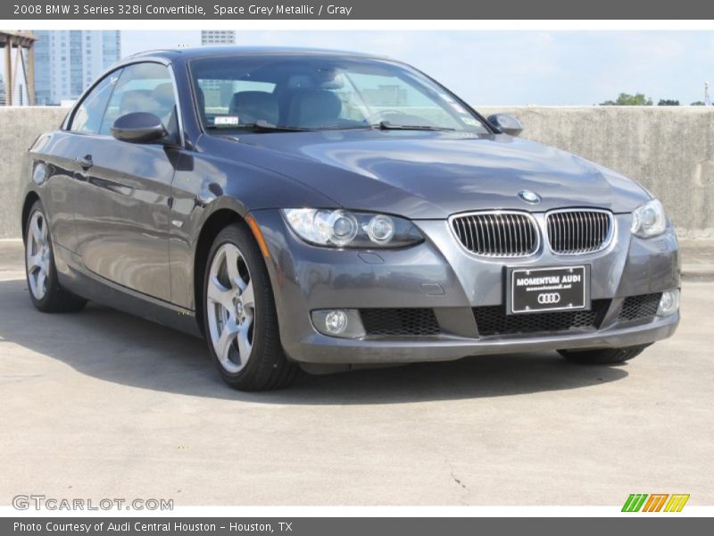 Space Grey Metallic / Gray 2008 BMW 3 Series 328i Convertible
