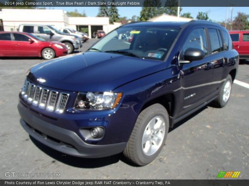 True Blue Pearl / Dark Slate Gray/Light Pebble 2014 Jeep Compass Sport