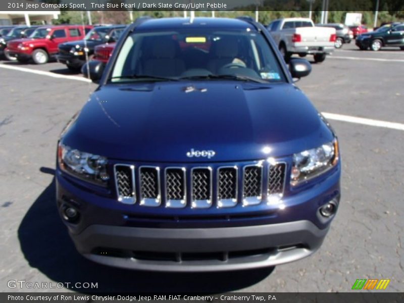 True Blue Pearl / Dark Slate Gray/Light Pebble 2014 Jeep Compass Sport