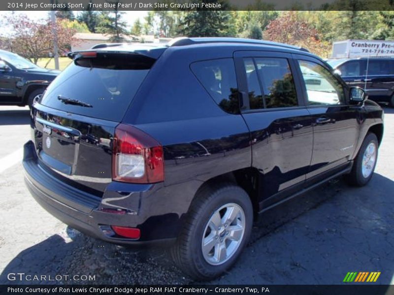 True Blue Pearl / Dark Slate Gray/Light Pebble 2014 Jeep Compass Sport