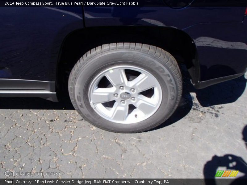 True Blue Pearl / Dark Slate Gray/Light Pebble 2014 Jeep Compass Sport