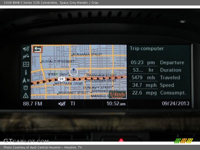 Space Grey Metallic / Gray 2008 BMW 3 Series 328i Convertible