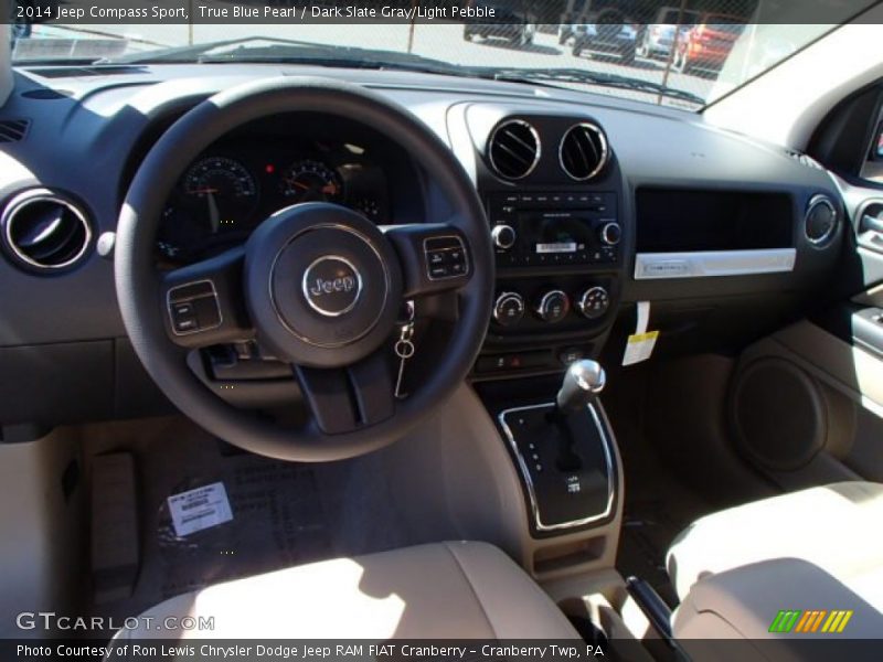 True Blue Pearl / Dark Slate Gray/Light Pebble 2014 Jeep Compass Sport