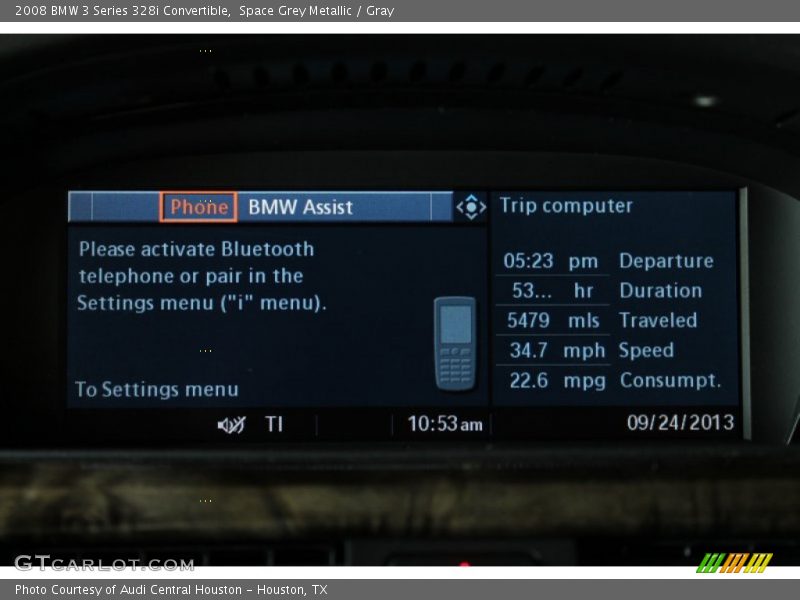 Space Grey Metallic / Gray 2008 BMW 3 Series 328i Convertible