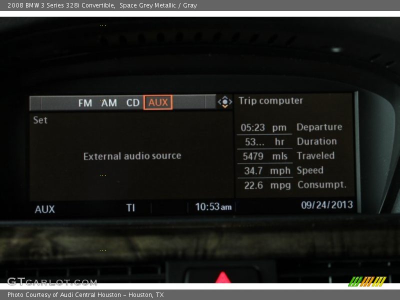 Space Grey Metallic / Gray 2008 BMW 3 Series 328i Convertible