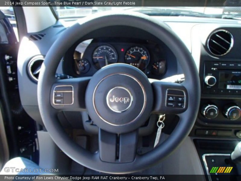 True Blue Pearl / Dark Slate Gray/Light Pebble 2014 Jeep Compass Sport