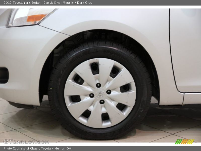 Classic Silver Metallic / Dark Gray 2012 Toyota Yaris Sedan