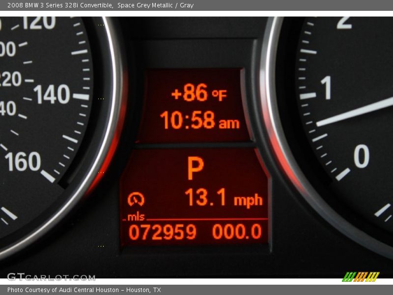 Space Grey Metallic / Gray 2008 BMW 3 Series 328i Convertible
