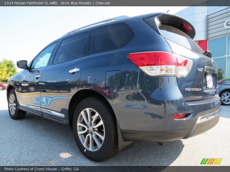 Arctic Blue Metallic / Charcoal 2014 Nissan Pathfinder SL AWD