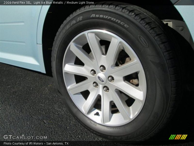 Light Ice Blue Metallic / Medium Light Stone 2009 Ford Flex SEL