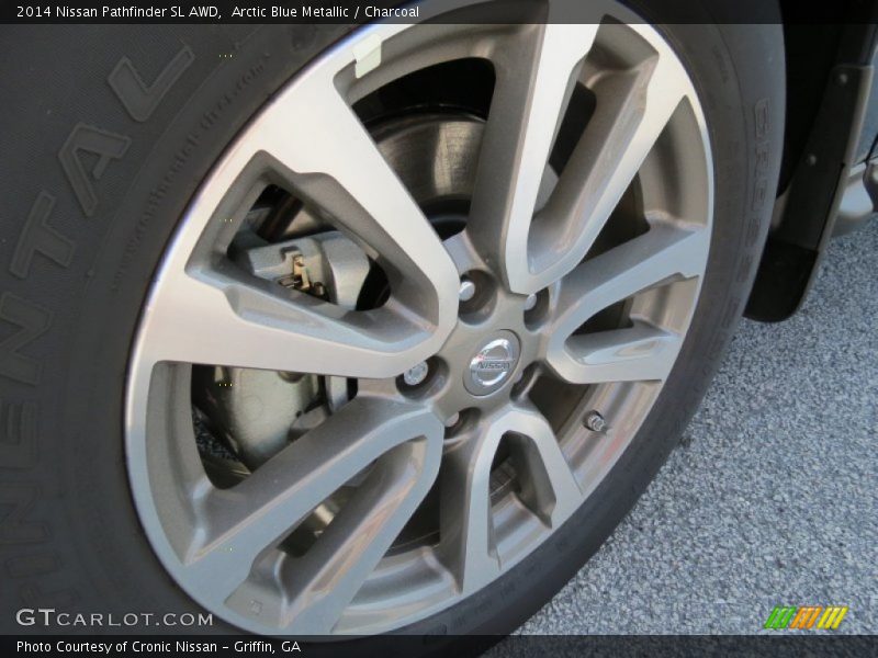Arctic Blue Metallic / Charcoal 2014 Nissan Pathfinder SL AWD
