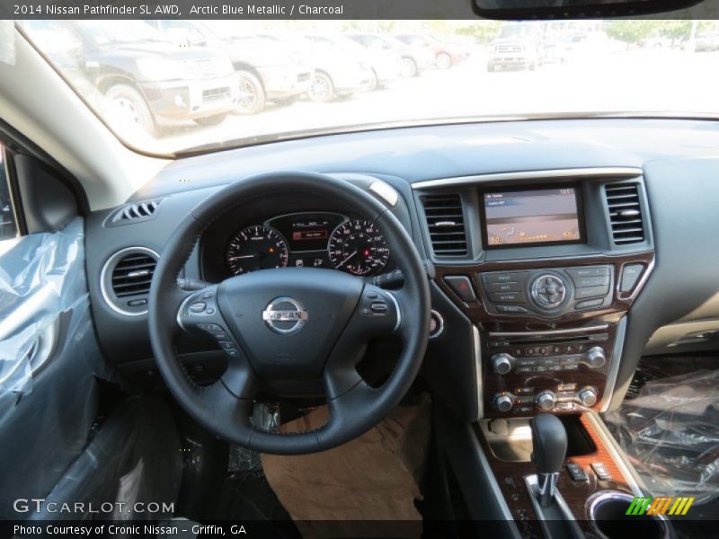 Arctic Blue Metallic / Charcoal 2014 Nissan Pathfinder SL AWD
