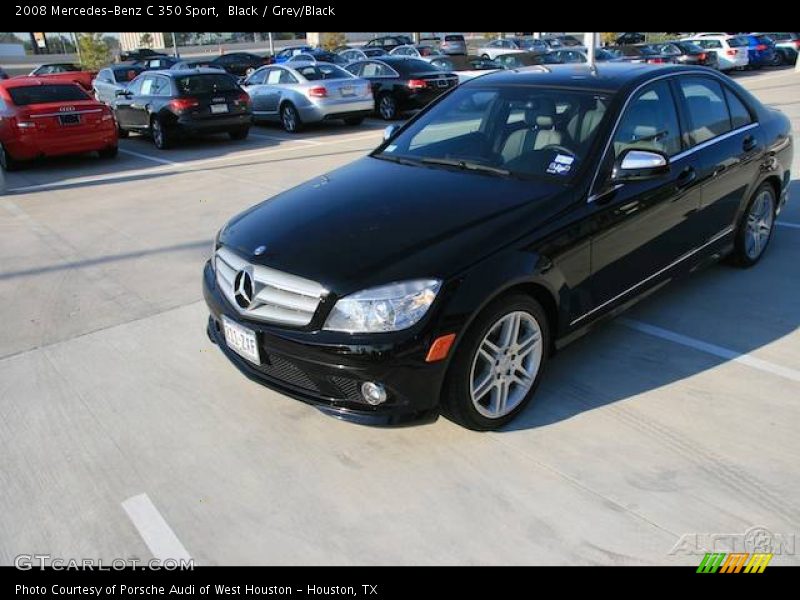 Black / Grey/Black 2008 Mercedes-Benz C 350 Sport