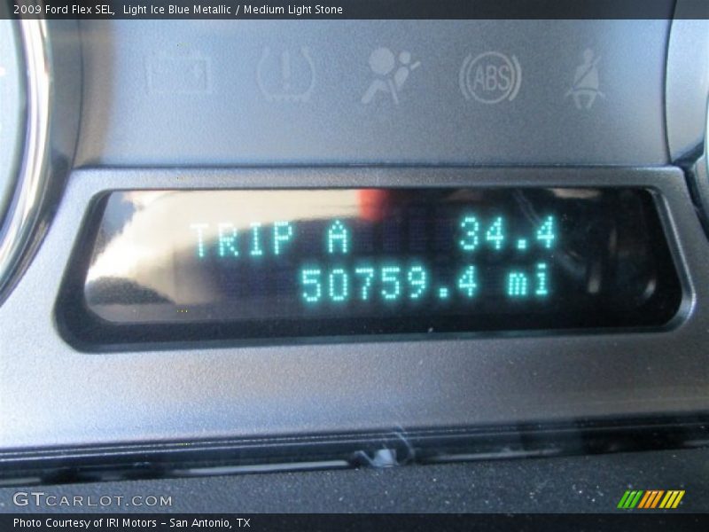 Light Ice Blue Metallic / Medium Light Stone 2009 Ford Flex SEL