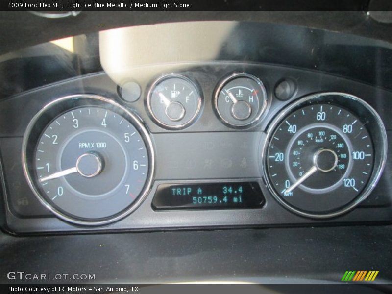 Light Ice Blue Metallic / Medium Light Stone 2009 Ford Flex SEL