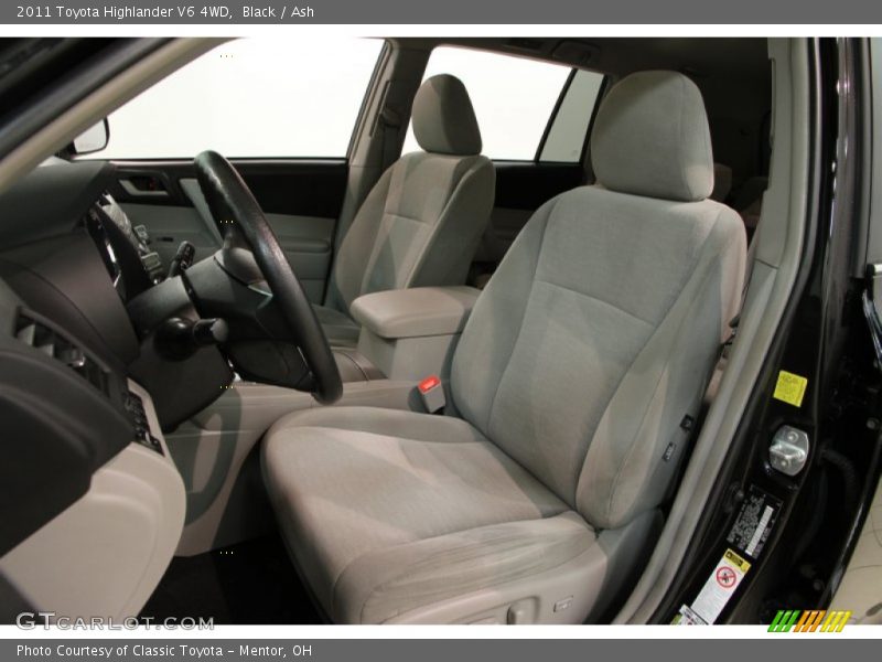 Front Seat of 2011 Highlander V6 4WD
