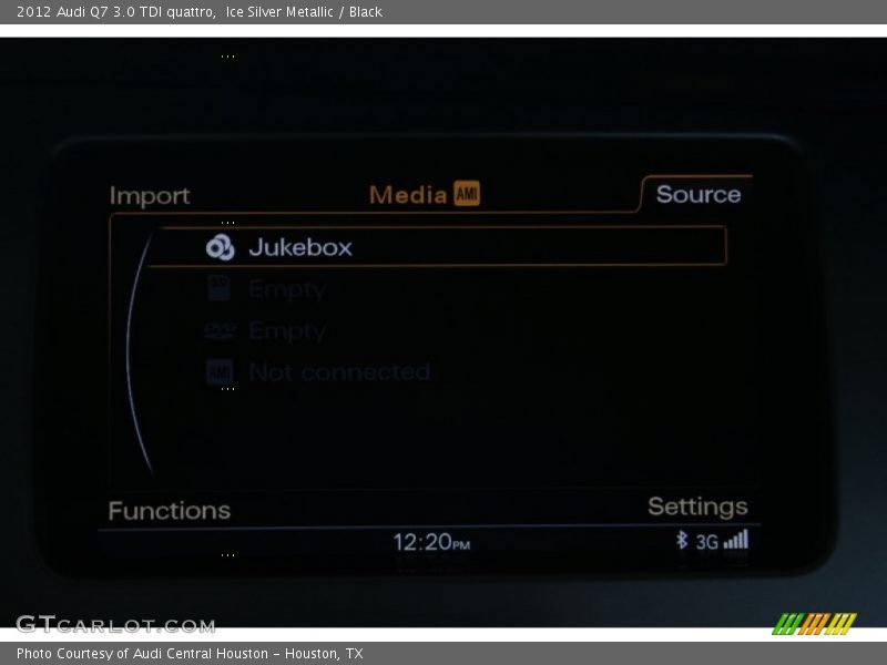 Ice Silver Metallic / Black 2012 Audi Q7 3.0 TDI quattro