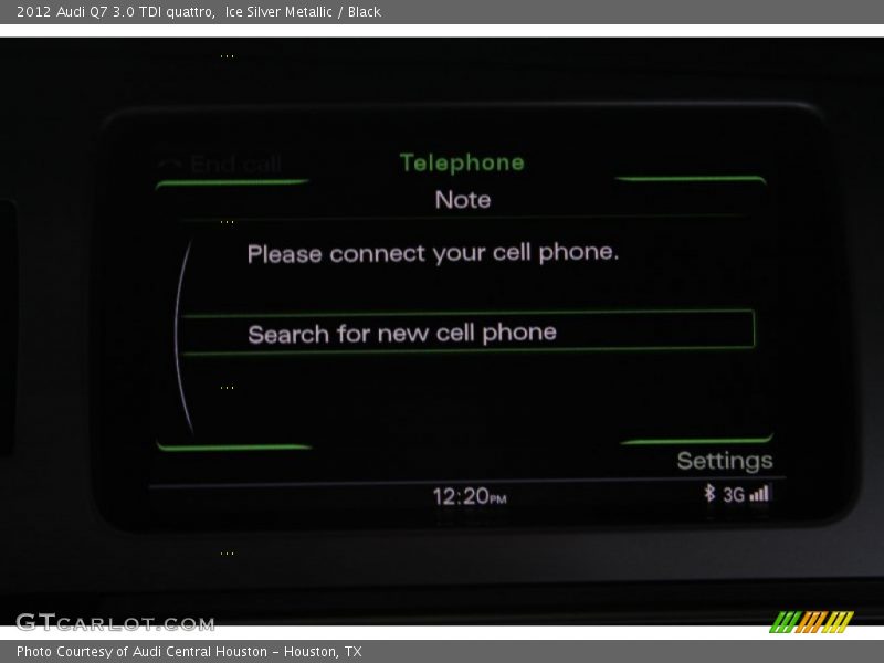 Ice Silver Metallic / Black 2012 Audi Q7 3.0 TDI quattro