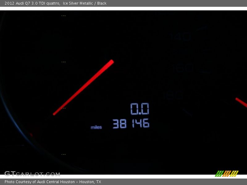 Ice Silver Metallic / Black 2012 Audi Q7 3.0 TDI quattro